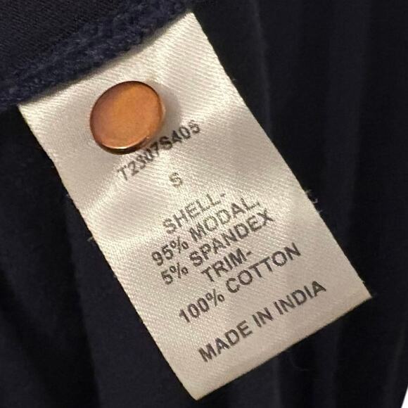 Tart Navy Embroidered Bodice Sleeveless Maxi Tank Dress S - Picture 8 of 8